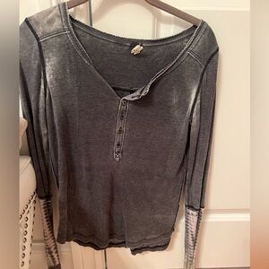 Free People Grey Long Sleeve